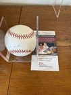 Keith Mitchell , Boston Red Sox, Signed Baseball JSA ** With Case #
