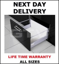 SOFT CLOSE SCHUBLADENBOX WIE BLUM - HOCH - ALLE GRÖSSEN 300-550 MM