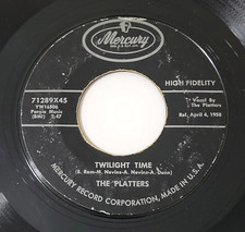 The Platters Twilight Time / Out Of My Mind 45 RPM Mercury VG Pop '58