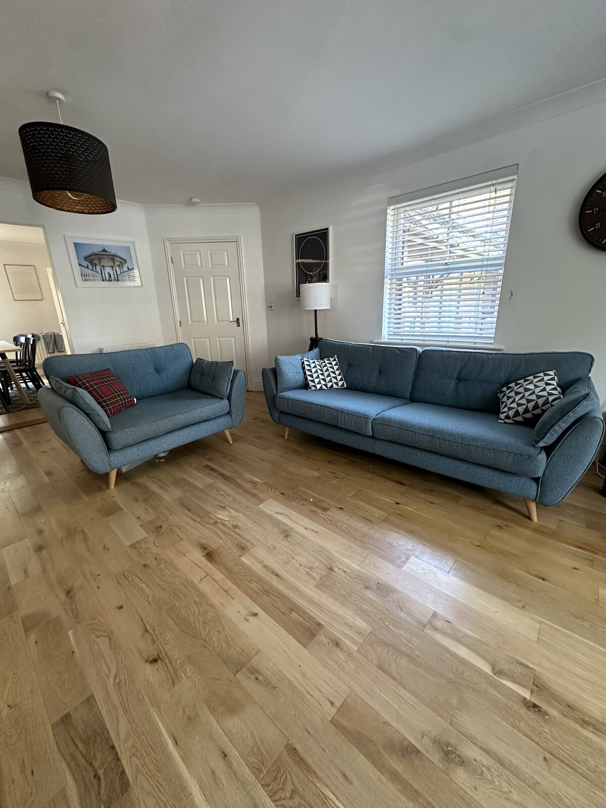 DFS French Connection Zinc 4 Seater Sofa in Teal RRP £949 eBay