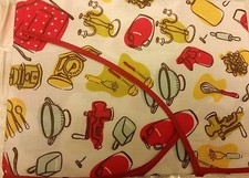 Fabric Kitchen Apron with pocket, w/small towel, 23"x36", MIXED KITCHEN ITEMS,BH