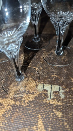 Vintage Crystal Bohemia Belfor Exquisite Liqueur Shot Glass Black Flower Stem 4 - Picture 8 of 8