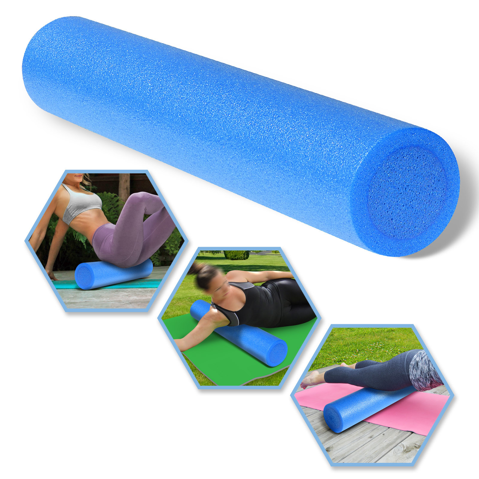 High Density Foam Roller Extra Firm Roller for Muscle Massage, Physical