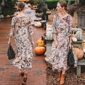 espalier embroidered tunic dress