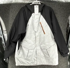 Body Glove Jacket Size Large Snow Technology  Core Coat Hood Black Gray 