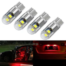 4x T10 3030 3-SMD LED High Power Interior License Plate Light Bulb W5W 194 168