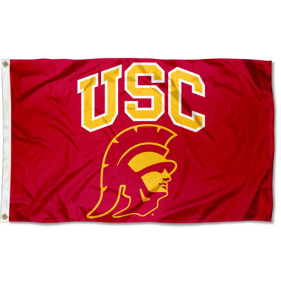 Southern Cal USC Trojans Trojan Head NCAA Flag Tailgating Banner