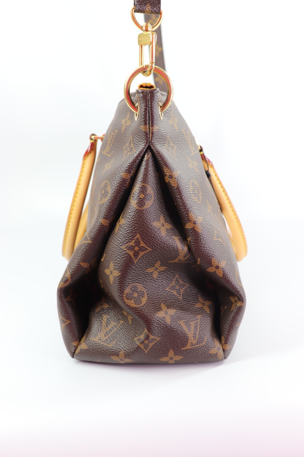 LOUIS VUITTON Pallas MM Monogram Safran Shoulder Handbag Brown image 4