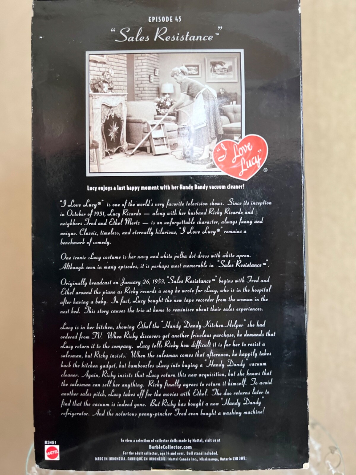"I Love Lucy" Doll By Mattel Episode 45