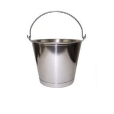 Premium Stainless Steel Pail, Vet/Milk Bucket, Made in USA, Completely Seamless