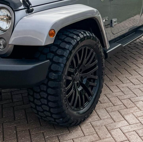 JEEP WRANGLER Wheels RIMS 33" BF GOODRICH KO2 TIRES 20 rubicon fuel gloss black