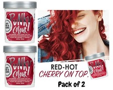 Jerome Russell PUNKY COLOUR Semi Permanent Hair Color -Cherry On Top  2 Packs 