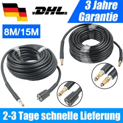 MARKENLOS 8M/15M Ersatzschlauch Hochdruckschlauch Schlauch Für Kärcher K2/K3/K4/K5 Gummi