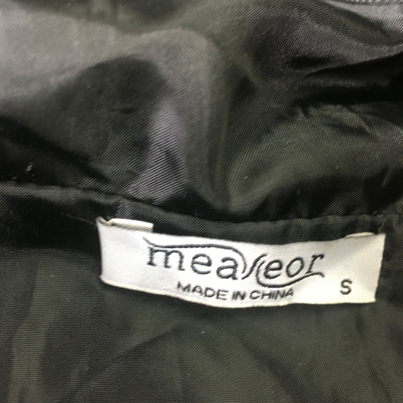 Meaneor Mens Jacket Black Small Rain Jacket Full Zip Casual Comfort #201