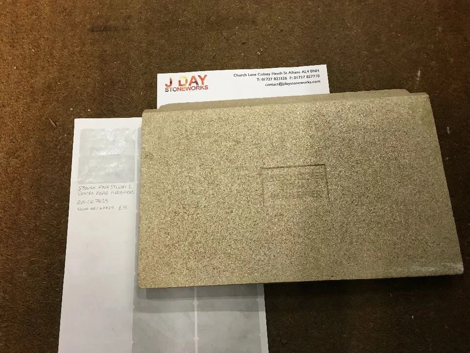 J DAY 10402 Stovax Studio 1 Centre Rear Firebrick Genuine RVS-CE7635 Mk1  u0026amp; 1.5 | eBay
