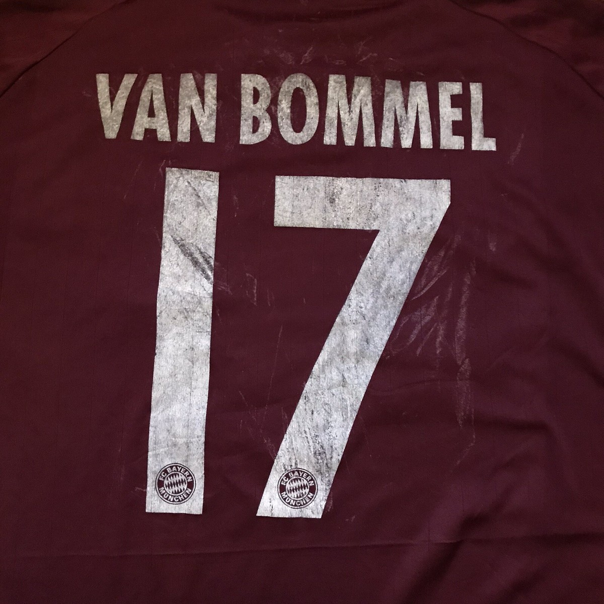 Bayern Munich FC 2006 2007 shirt football #17 VAN BOMMEL