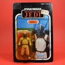 Star Wars Vintage Kenner ROTJ 1983 Klaatu Skiff Guard Outfit Carded w/ Star Case