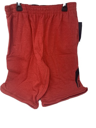 Reebok Boys X-Large 18-20 Red Heather Shorts 60/40 Cotton/Polyester NWT