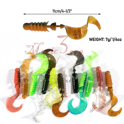 bass lure worm with 4 hooks Advantage 3314 water success. Texas Rig Bass Fishing EWG