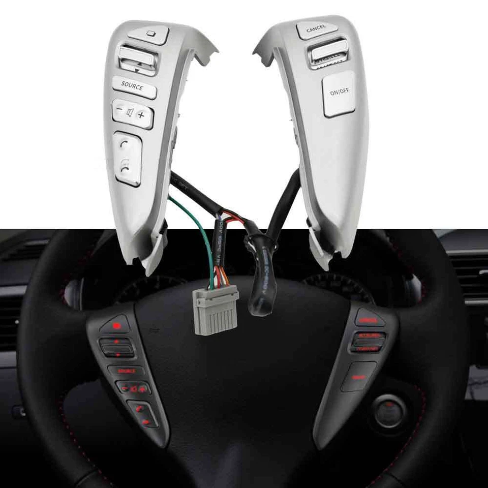 Interruptor de volume de mídia controle de cruzeiro volante nota para Nissan Sentra Versa - Imagem 2 de 4