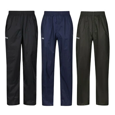 Regatta Regenhose Herren Wasserdicht und Atmungsaktiv Überziehhose Packbar