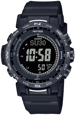 CASIO PRO TREK PRW-35Y-1BJF Black Climber Line Triple Solar Men Watch New in Box