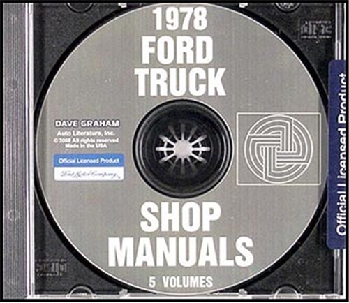 1978 Ford Truck Shop Manuell Set Auf CD Pickup Bronco Van F100 F150 F250 F350-image