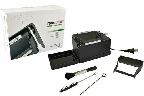 Powermatic II + Cigarette Injector Machine Electric - MAKES KING & 100 MM -USED