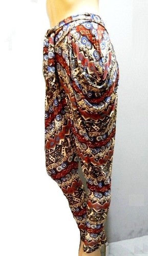 S/M L/XL Sea Shell Leopard Print Animal Chain Striped Multi Color Harem Leggings - Picture 19 of 23