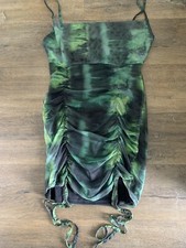 pretty little thing Green Strappy Bodycon Party Dress 10