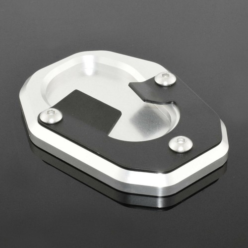 Silver Kickstand Side Stand Extension Plate Pad For Tiger 900 Rally 2019-2022 - Picture 4 of 6