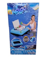 Chill N' Sip Blue Cooler Pool Float, 10-28 Qt. H2OGO 32 in. x 26 in.