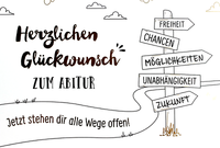 Gutsch Verlag GlüCkwunschkarte Abitur Karte GrußKarte Abi Abschluss Wegweiser