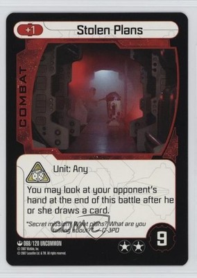 2007 Star Wars: Pocket Model Trading Card Game Stolen Plans #068