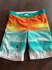 Size L 12-14 CAT  JACK Swim Trunks Board Shorts Surfer Multi-Color
