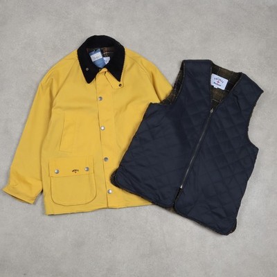 Barbour x Noah Bedale Dry waxed Two in One Jacket yellow | eBay