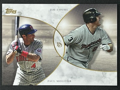 2020 Topps Dynamic Duals Paul Monitor / Jim Thome #18 Minnesota Twins 