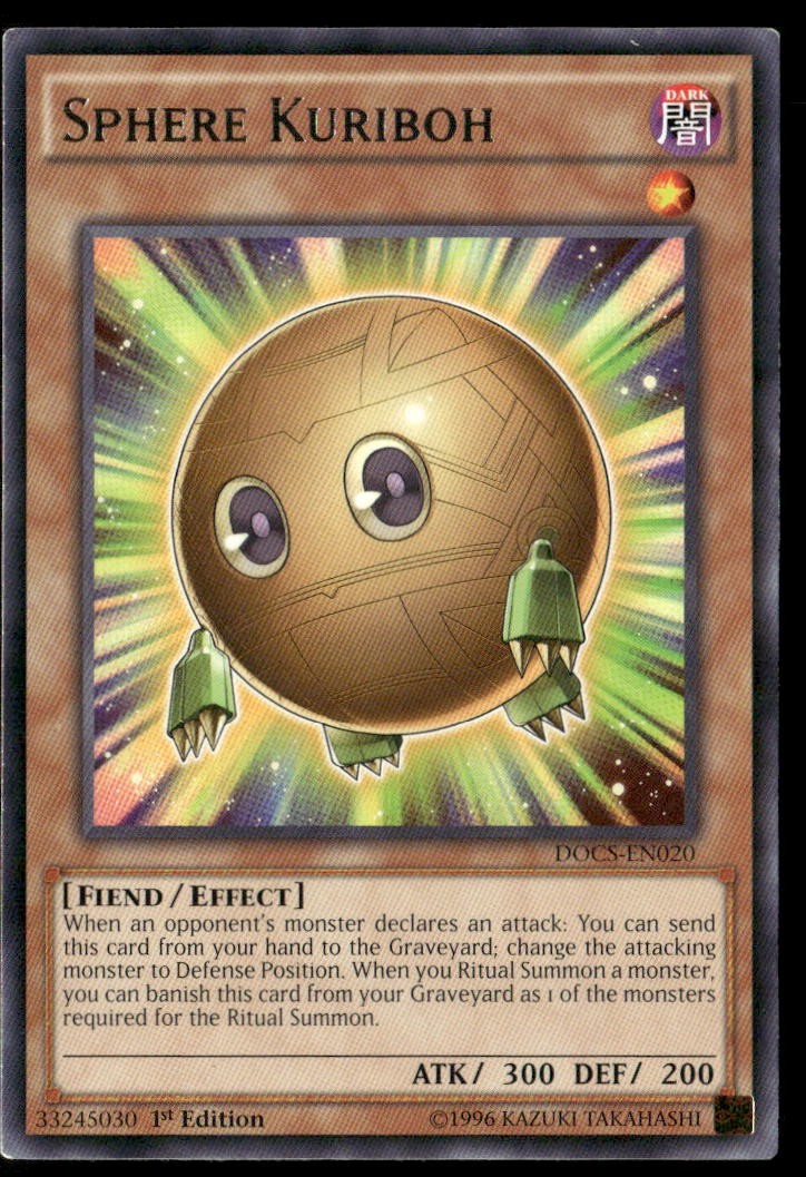 Sphere Kuriboh DOCS-JP020 YuGiOh Japanese Dimension of Chaos trading card — raw and PSA graded price guide