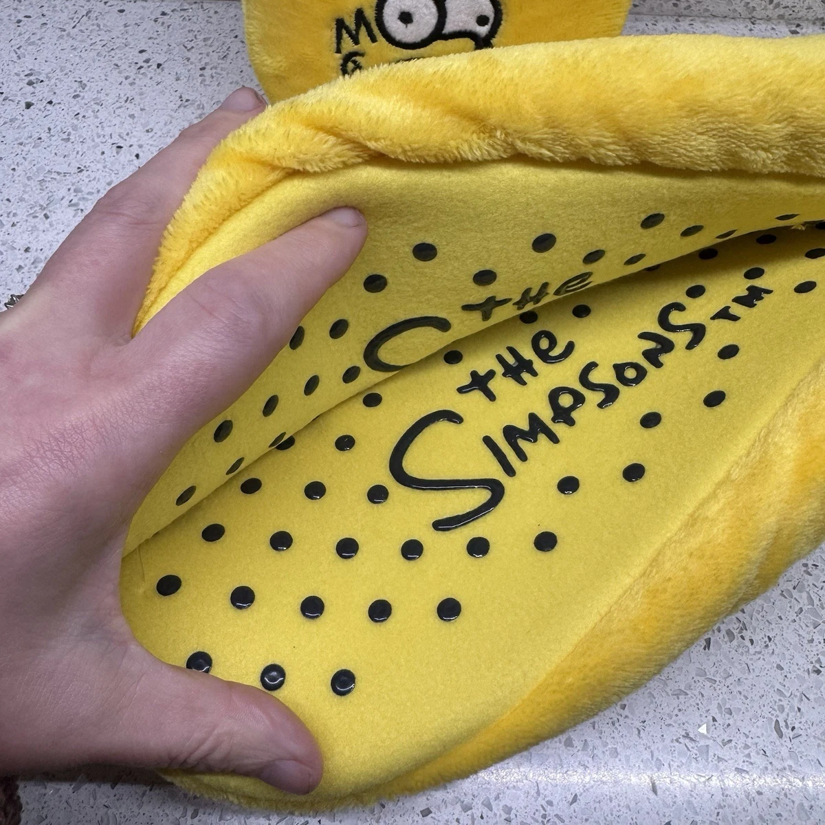 Calcetines antideslizantes Primark Los Simpson Homer amarillos para hombre Reino Unido 6-8