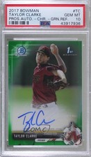 2017 Bowman Retail Green Refractor 30/99 Taylor Clarke PSA 10 GEM MT Auto 7rd