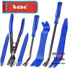 7 Pcs Auto Plastic Trim Removal Pry Tool Blue-Auto Trim Removal Pry Tool