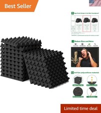 6 Pack 1.5"X12"X12" Acoustic Foam, Sound Proof Egg Crate FoamMost Soundproofi...