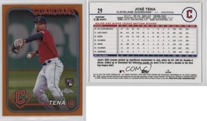2024 Topps Chrome Orange Refractor /25 Jose Tena José Tena #29 Rookie RC