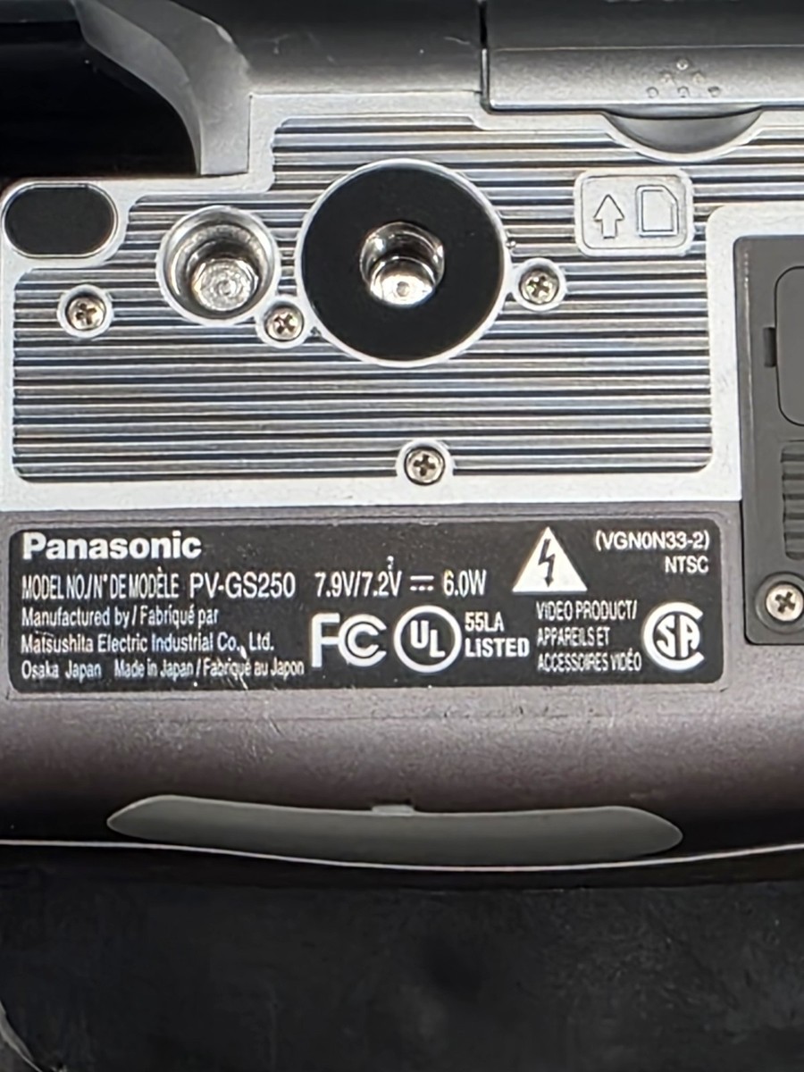 Panasonic PV-GS250 3CCD MiniDV Camcorder (Camera Only) | eBay