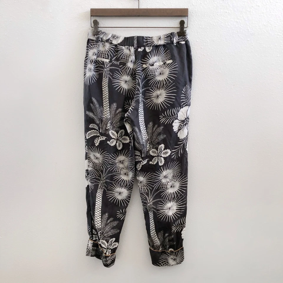 J. Pantalones de seda florales tropicales CREW talla 2 Foto 2 de 4