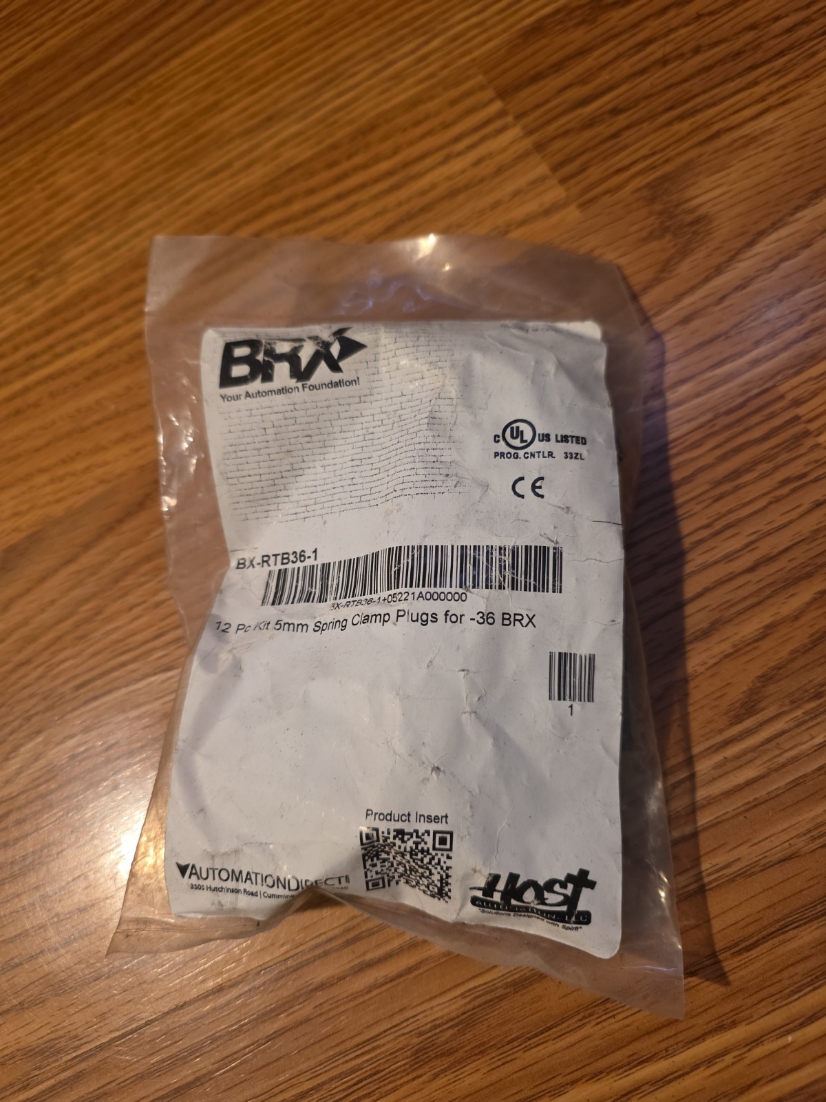 BX-RTB36- New opened Automation direct PLC terminal strip clamp type for -36 BRX