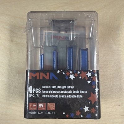 Brand NewMNA Top Bearing Flush Trimming Router Bits Set of 4, Straight Flush Trm