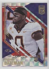 2021 Panini Donruss Elite Rookies Variations Red 18/399 Rashod Bateman #187 1x8