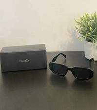 Prada PR17WS 1AB5S049 Women's Sunglasses 49 mm Black / Dark Grey Lens