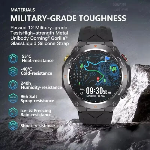 2025 New for Xiaomi GPS Sports Smart Watch Men Waterproof Fitness Trackr Bluetoo - Picture 7 of 22